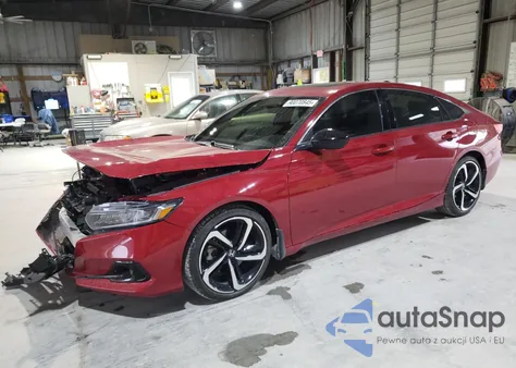 2021 Honda Accord Sport from USA, damaged, VIN 1HGCV2F31MA001817